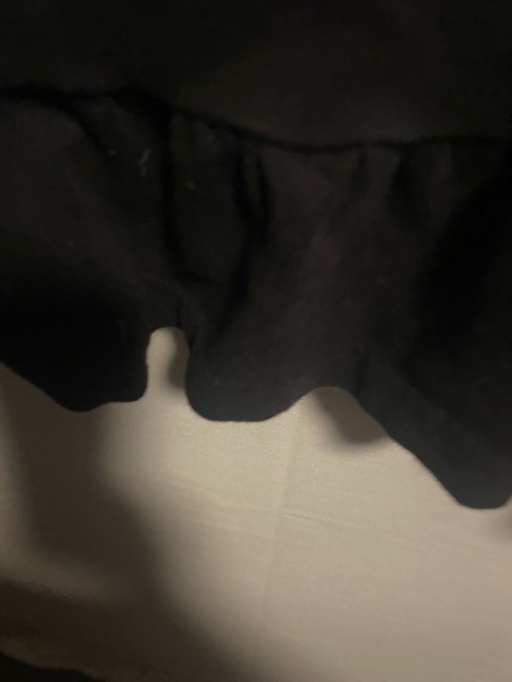 J. Crew Black Short-Sleeve Ruffle-Hem Tee - Picture 3 of 9